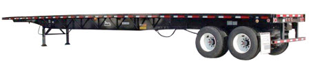 Tandem-axle flatbed trailer