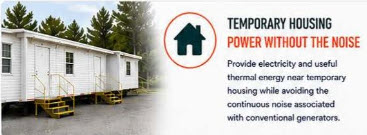 Flux Ember powering temporary housing